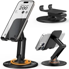 Cooper 360 Stand Adjustable Cell Phone Stand For Desk | 360 Clickrotating Mobile