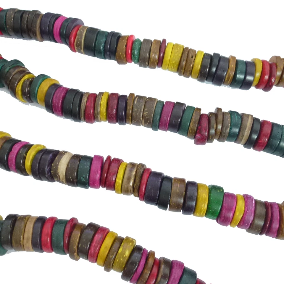 Perlen aus Kokosnuss Schale Scheiben 11-12 mm 100-110 Stück nenad-design AN497 - Bild 4 von 4