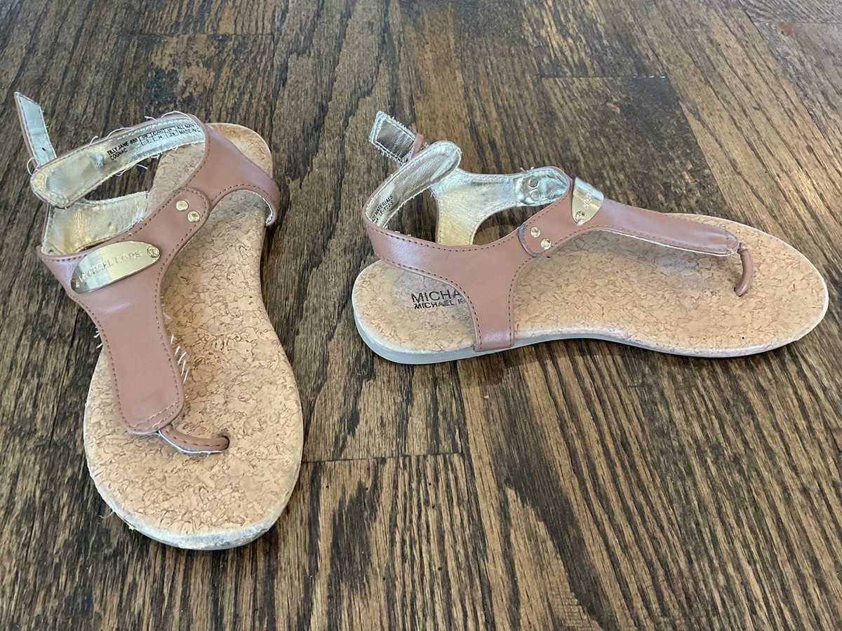 MICHAEL Michael Kors Tilly Jane Black Thong Sandals Flats Size 3 | eBay