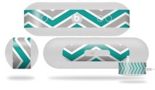 Skin for Beats Pill Plus Zig Zag Teal Gray Decal Wrap