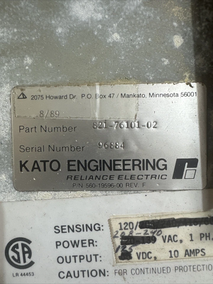Rockwell Auto. Kato Eng. Reliance Electric 821-76101-02 KCR-760 Voltage Regulato - Image 3 of 4