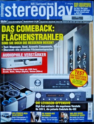 STEREOPLAY 9/04,  ARCAM A 90, NAIM AUDIO NAIT 5i, ONKYO A1 VL, UNISON SIMPLY TWO