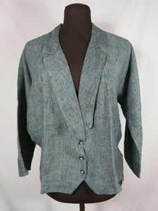 short black linen jacket