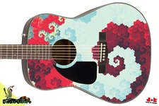 128 Lefty Acoustic Guitar Skin Barnacle Bills Underwater Tetris