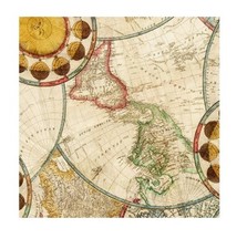 Travel Fabric Library Rarities Old Globe Maps Allover Robert Kaufman YARD