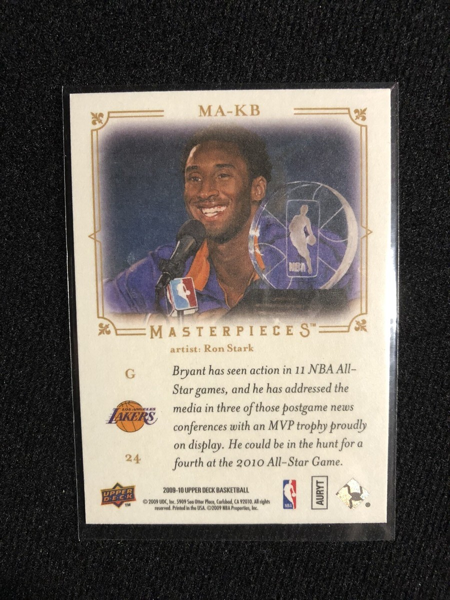 2009-10 Upper Deck Masterpieces Kobe Bryant | eBay