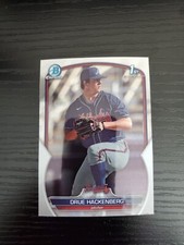 Drue Hackenberg - 2023 Bowman Draft Chrome Prospect 1st Bowman Base BDC-38 (I)