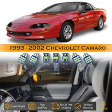 11 x Ultra White LED Lights Interior Package Kit For 1993 - 2002 Chevy Camaro