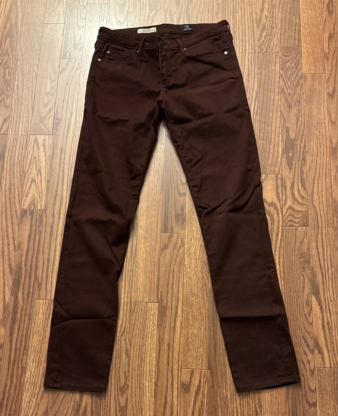 Adriano Goldschmied AG The Stilt Sz 27R The Cigarette Brown Womens Pants