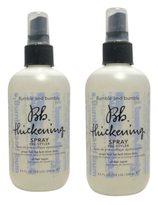 Bumble And Bumble Thickening Spray Pre Styler (8.5fl.oz/250ml) Lot Of 2 As Seen
