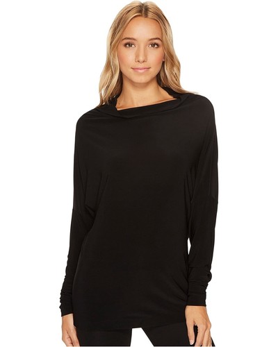 Norma Kamali L117921 Womens Black All-In-One Mini Top Size L/40