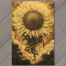 Art Print  Dark Sun Cult Surreal Floating Roots Apocalyptic Vision Monstrous Blo