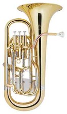 Lechgold Euphonium Sib en Laiton Laque 3+1 Pistons Set Etui Trolley & Embouchure