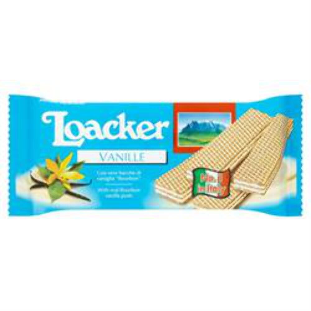 Loacker Vanilla Wafers 90g x 28 Pack