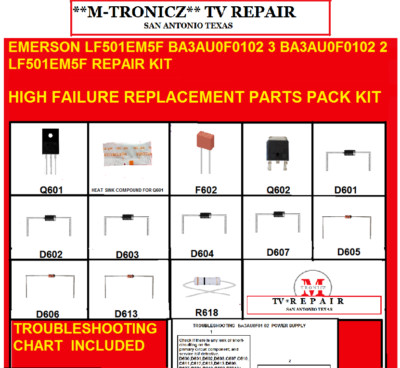 EMERSON  LF501EM5F  BA3AU0F0102 3 BA3AU0F0102 2 LF501EM5F  DS1   REPAIR KIT