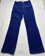 Pilcro Blue Yaya Mid-Rise Corduroy Crop Flare Jeans Size 26 New with Tags NWT
