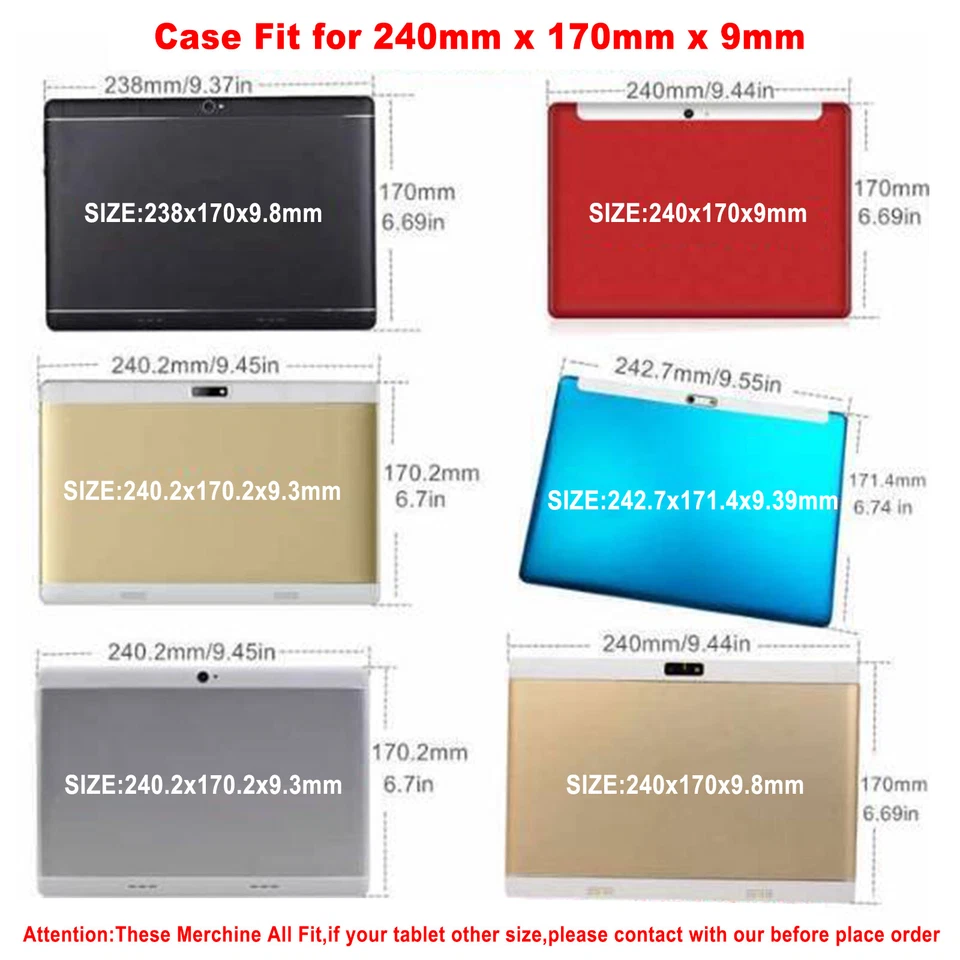 Universal Shockproof Silicone Stand Cover For 10" 10.1" Inch Android Tablet Case - Image 2 of 4