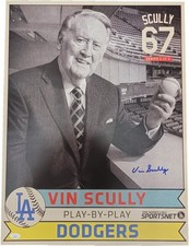 Vin Scully Signed Autographed 20x24 Poster SGA from Dodger Stadium 1979 JSA