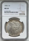 1903 Morgan Silver Dollar - NGC MS64