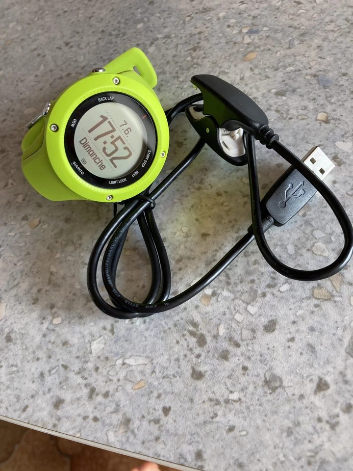Montre Sport Running Suunto Ambit3 RUN Lime. Avec câble. - Photo 1/4