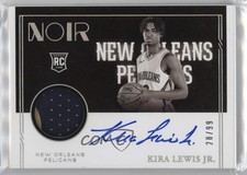 2020-21 Panini Noir Rookie Black & White /99 Kira Lewis Jr #310 Patch Auto 2y0