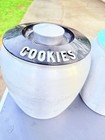 VINTAGE 1950s TURQUOISE KROMEX CANISTER SET INCLUDING Cookie Jar — photo 3