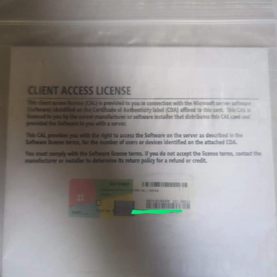 Lenovo Windows Server 2019 servicios de escritorio remoto CAL (1 dispositivo) 7S05002CWW Foto 2 de 4