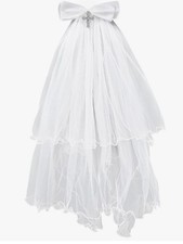 First Communion Veil Bow Veil Communion Costume Accessories