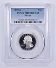 1992-S Washington Quarter Silver PR69 DCAM PCGS Blue Label *8030