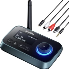 3-in-1 Bluetooth Transmitter Receiver for TV 5.0 Audio Streaming Box LCD Display