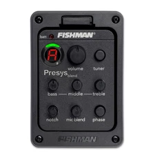 Fishman Presys 201 acoustic Guitar blend Electric Eq tuner Piezo Preamp Pickup