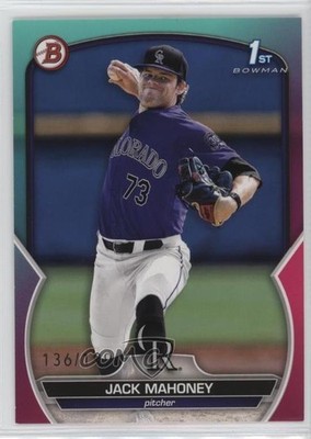 2023 Bowman Draft Aqua & Pink Gradient 136/199 Jack Mahoney #BD-29 0z0v
