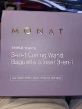 New MONAT Triple Touch 3-in-1 Curling Wand Set – Hair Styler for All Hair Types