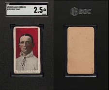 1910 E103 Williams Caramel Fred Tenney New York Giants SGC 2.5