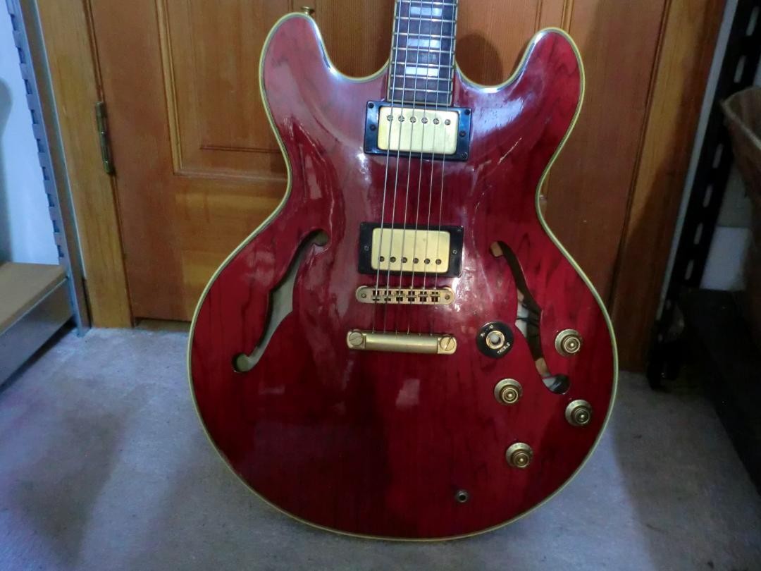 Semi-Acoustic Electric Guitar JUNO SAS-620 Cherry Red | eBay
