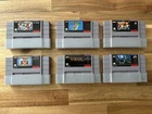 Super Nintendo (SNES) Game Cartridges Lot of 6 Authentic
