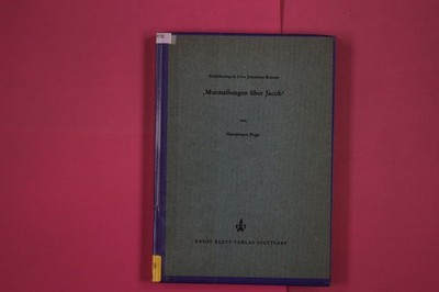 278593 Hansjürgen Popp EINFÜHRUNG IN UWE JOHNSONS ROMAN 'MUTMASSUNGEN ÜBER