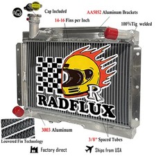 All Aluminum Cooling Radiator Fit 1956-1962 61 Mg Mga 1500 1600 1622 De Luxe New