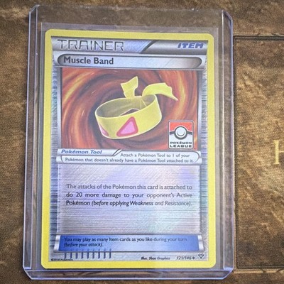 Muscle Band (League Promo) 121/146 XY Base Set Reverse Holo Promo Near Mint