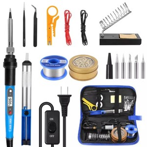 80W Pistolet à souder électrique à soudant en fer Kit de pompe à diluer fil à soudre