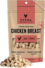 Vital Essentials Freeze-Dried Beef  Chicken Dog Treats Raw Protein Grain Free