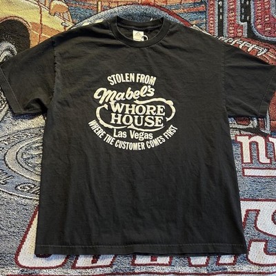 Black Vintage Stolen From Mabel S Whorehouse Las Vegas Size XL