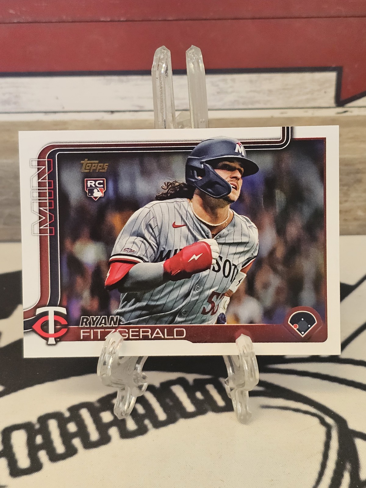 2025 Topps Update US308 Ryan Fitzgerald Golden Mirror Image Variation RC SP