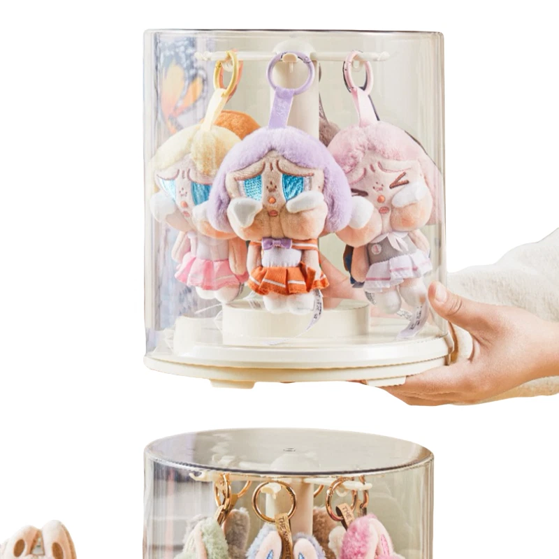 Vitrine de acrílico transparente giratória 360° – Labubu - Imagem 3 de 4