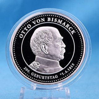 Degussa Thaler Silbermedaille 2014 Karl der Grosse (2.) 1 OZ Silber 999 Proof