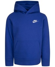Boys Size 4-7 Nike Club Fleece Pullover Hoodie, Boy's, Med Blue