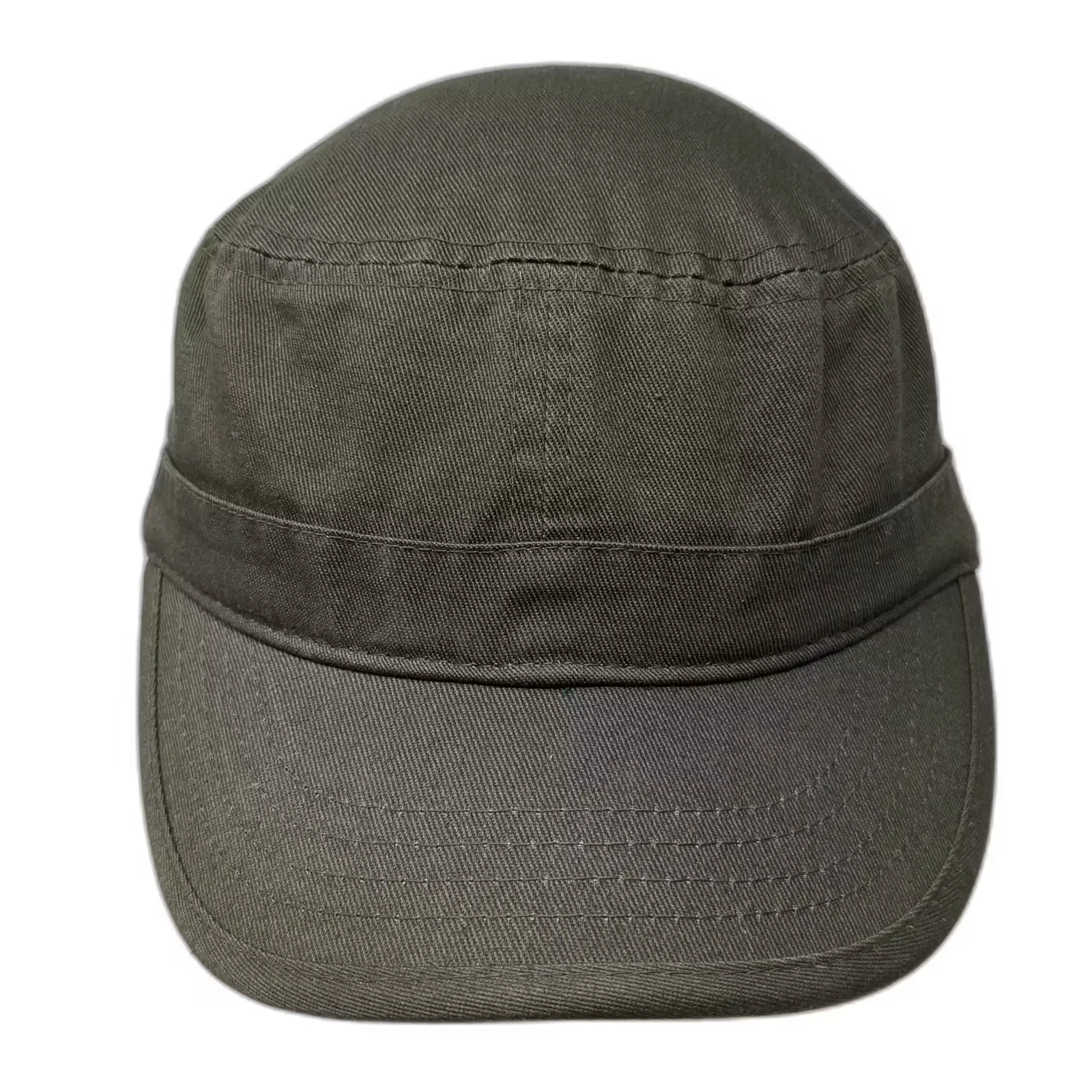 E-FLAG Green Army Cap Hat One Size Adjustable Cotton Solid Plain OSFM Everyday