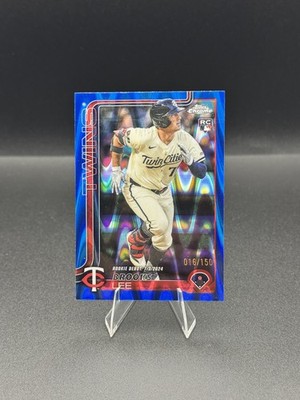 2025 Topps Chrome Update Series - Rookie Debut Brooks Lee Blue RayWave /150