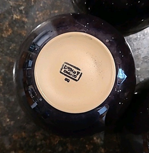 SET OF 4 Denby PRALINE NOIR 5.5" Soup, Cereal Bowls. Black, White, & Beige - Picture 10 of 19