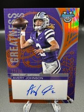 2025 Bowman Best U Avery Johnson Greatness Awaits Auto Orange /25 On Card KSU